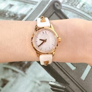 Armani Exchange AX6020 ATLC Ladies Watch With White Dial